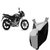 Kaaz Premium SILVER with BLACK Bike Body Cover For Bajaj Pulsar 150 DTS-i