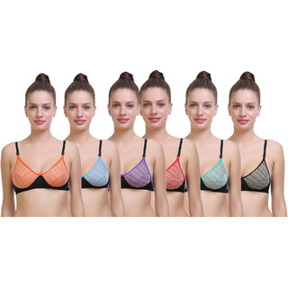SK Dreams Non- Padded Bras (Pack of 6)