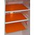 Khushi Creation Refrigerator Drawer Mats / Fridge Mats Pack of 6 Pcs 12 X 17 Inches(Orange)