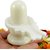 Pure white Stoneware Sculpture lord Shiv ling inch 3.5 inch