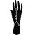 JewelMaze Zinc Alloy Silver Plated Hand Harness