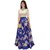 Trilok Fashion Women's Blue Off-White Banglori Silk Embroidered  Crop Top(Semi StitchedFree SizePD101CT1001)
