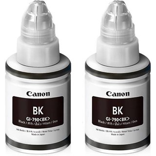 Canon Pixma GI 790 G2000,G3000,G1000 Single Color Ink Pack of 2 (Black)