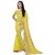 Beelee Typs Yellow Football Saree With Blouse