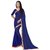 Beelee Typs Navy Blue Football Saree With Blouse