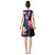 Oooh Lady Fashion Women's Western Wear Floral Printed Satin Skater Dress