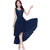 Oooh Lady Fashion Georgette Navy Blue Up Down Dress