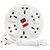 Mettle Extension Board 6 Amp 8 Plug Point with Master Switch,LED Indicator,Extension Cord (3 Meter) - White MT-ETB-1702