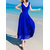 Westchic FASHIONAATA Royal Blue Georgette Maxi Dress