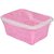 Rectangle Vegetables, Fruit Basket with Cover, ( Pink )