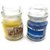 AuraDecor Set of 2 Jar Candles (Sea Breeze  Sandalwood)