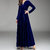 Westchic FASHIONAATA Royal Blue VELVET Long Dress