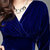 Westchic FASHIONAATA Royal Blue VELVET Long Dress