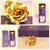 New year giftted gold foil rose gift set