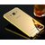 Samsung Galaxy Grand I9082 Case Cover, Luxury Metal Bumper +  Acrylic Mirror Back Cover Case For Samsung Galaxy Grand I9082 - Gold