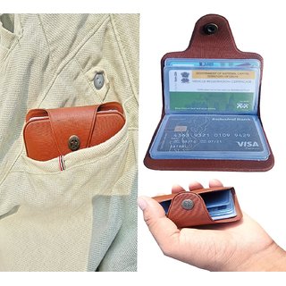 ATM Card Holder Leather 12 Card assorted color