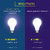 Alpha pro 7 watt pack of 6 led Bulbs (1 year warranty on bulbs) with free 1.8 inches feature phone