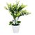 carmer artificial bunch plant with white round pot