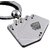 Exquisitely Crafted Playing Cards Shape Poker Card Metal Keychain Key Ring