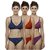 HakimiMulti Color&print  Set Of 3 Women's Bra & Panty Sets Combo