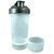Kuber Industries 700ml Protein Gym Shaker Bottle Twist & Lock Safe 3 In 1 (with two Storage Compartment)100% Leak proof - Black (S06)