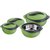 Kuber Industries Insulated Casserole Set,Thermo Container Set- 3 Pcs (1500 Ml 1000 Ml  500 Ml) Soft Touch (Cas08) Green