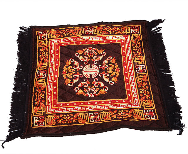 Garden of Arts Stylish Marron Pooja Aasan//Car Seat Cover//Sofa Set Mat