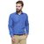 RG Designers Royal Blue  Solid Slim Fit Cotton Formal Shirt for Men