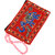 Kuber Industries Designer Mobile-Phone Pouch Cover With Hand Dori For Women: Rich Embroidery In Traditional Indian Style (Red) - BG68