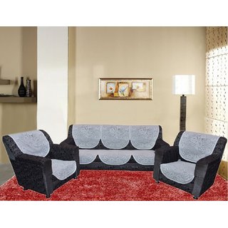 Kuber Industries Sofa Cover Cream Cloth Net 5 Seater Set 10 Kuber Industries Sofa Cover Cream Cloth Net 5 Seater Set 10 Pieces Exclusive Print
