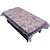 Kuber Industries Center Table Cover Purple Flower Design Printed Transparent Sheet  40*60 Inches (White Lace)