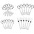 Kuber Industries Cutlery Set of Spoons and Fork 24 Pcs.(Desert Spoon 6 Pcs+ Desert Fork 6 Pcs+ Baby soup spoon 6 Pcs+Tea Spoon 6 Pcs) with Designer stand (Cutlery02)