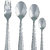 Kuber Industries Cutlery Set of Spoons and Fork 24 Pcs.(Desert Spoon 6 Pcs+ Desert Fork 6 Pcs+ Baby soup spoon 6 Pcs+Tea Spoon 6 Pcs) with Designer stand (Cutlery02)