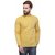 RG Designers Yellow Cotton Plain Full Sleeve short kurta for men