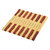 Kuber Industries Bamboo Wooden Coaster,Pan Pot Holder Heat Insulation Pad,Square 16 x 16 cm,2 Piece Set -KU126