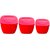 Kuber Industries Multi Storage Kitchen Containers Set of 3 Plastic Containers for Kitchen and Multipurpose Use (Large+Medium+Small) - Assorted Colors (CR07)