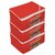 Kuber Industries Saree Cover Combo 3 Pcs Set And Single Packing Saree Cover 12 Pcs Set (Red)