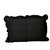 Kuber Industries Solid Plain Premium Cotton Pillow Cover with Frill Flange,Set of 2 - Black - KU102
