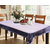 Kuber Industries Dining Table Cover Transparent Designer Silver Lace 60*90 Inches (Silver) DT325