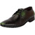 FAUSTO Black Green Men's Formal Derby Shoes