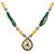 Aakshi Necklace Dark Green Pearl Designer Pendant  Necklace