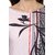 Janasya Light Pink Floral Print 3/4 Sleeves Straight Crepe Kurti