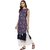 Janasya Women's Blue Crepe Straight Abstract Print Kurta