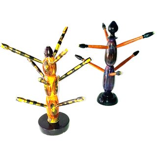 Royals pride wooden bangle stand bangle organizer with 6 +9 rod bangle holder - GIFT ITEMS SET