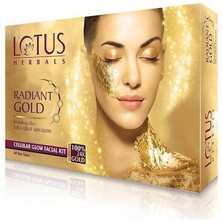 Lotus Herbal Radiant Gold Facial Kit 37gm