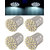 Allyours 4 x 22-SMD LED Universal Bike Amber Indicator Light Bulb Lamp( White Colour)