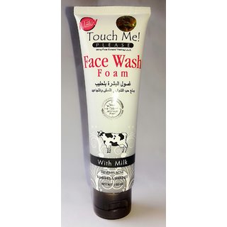 face wash foam with milk