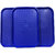 Decornt Serving Platter Square Tray For Drink Breakfast Tea Dinner Coffee Salad Food Kitchen 10x15 Inch Set of 3 -Blue