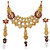 JewelMaze Gold Plated Set of 2 Necklace Combo