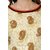 Janasya Women's Cream Cotton High Low Hemline Embellished Kurta